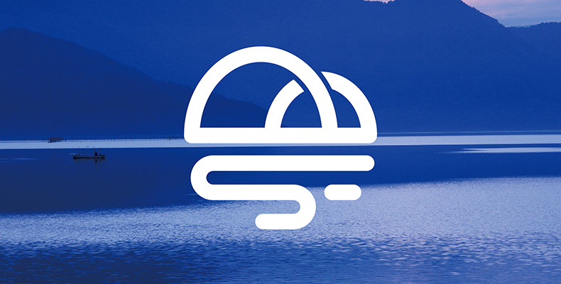 石門藍(lán)鎮(zhèn)logo設(shè)計